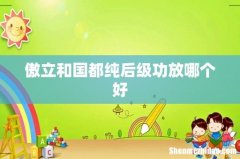 傲立和国都纯后级功放哪个好