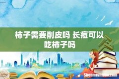 柿子需要削皮吗 长痘可以吃柿子吗