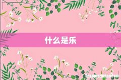 什么是乐