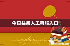 今日头条人工客服入口