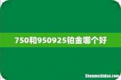 750和950925铂金哪个好
