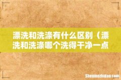 漂洗和洗涤哪个洗得干净一点 漂洗和洗涤有什么区别