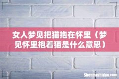 梦见怀里抱着猫是什么意思 女人梦见把猫抱在怀里