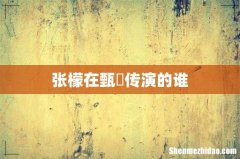 张檬在甄嬛传演的谁