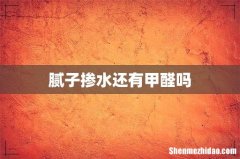 腻子掺水还有甲醛吗