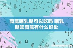 茼蒿哺乳期可以吃吗 哺乳期吃茼蒿有什么好处