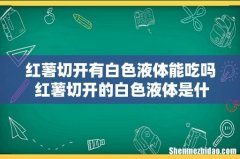 红薯切开有白色液体能吃吗 红薯切开的白色液体是什么东西