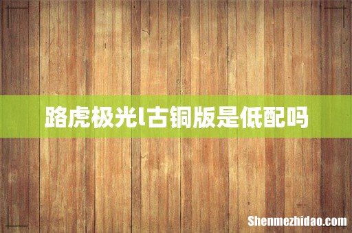 路虎极光l古铜版是低配吗