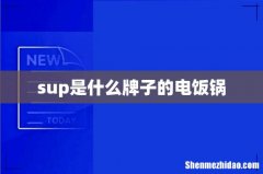 sup是什么牌子的电饭锅