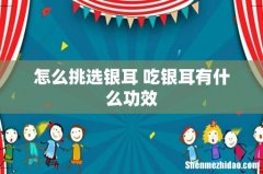 怎么挑选银耳 吃银耳有什么功效