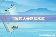 世界四大天然深水港