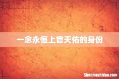 一念永恒上官天佑的身份