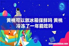 黄桃可以放冰箱保鲜吗 黄桃冷冻了一年能吃吗