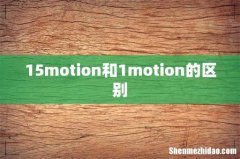 15motion和1motion的区别