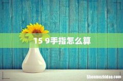 15+9手指怎么算