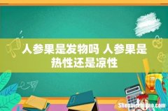 人参果是发物吗 人参果是热性还是凉性