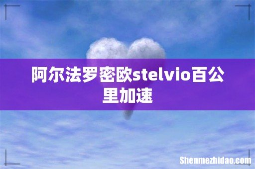 阿尔法罗密欧stelvio百公里加速