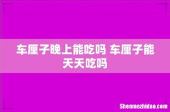 车厘子晚上能吃吗 车厘子能天天吃吗