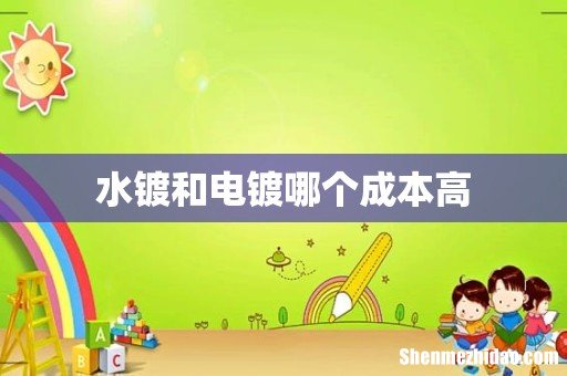 水镀和电镀哪个成本高