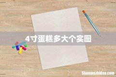 4寸蛋糕多大个实图