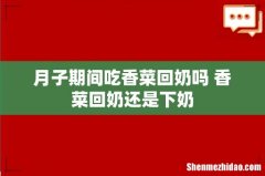 月子期间吃香菜回奶吗 香菜回奶还是下奶