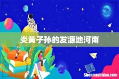 炎黄子孙的发源地河南