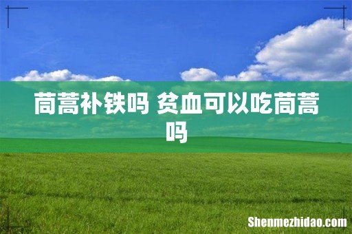茼蒿补铁吗 贫血可以吃茼蒿吗