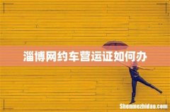 淄博网约车营运证如何办