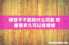 柿饼子不能和什么同食 吃番薯多久可以吃柿饼
