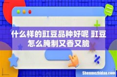 什么样的豇豆品种好呢 豇豆怎么腌制又香又脆