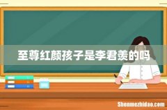 至尊红颜孩子是李君羡的吗