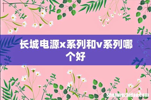 长城电源x系列和v系列哪个好
