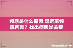 频尿是什么原因 想远离频尿问题？找出病因是关键