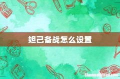 妲己备战怎么设置