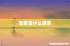 至爱是什么意思