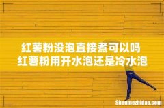 红薯粉没泡直接煮可以吗 红薯粉用开水泡还是冷水泡好