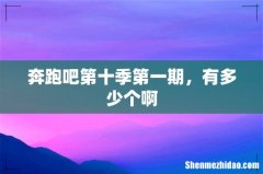 奔跑吧第十季第一期，有多少个啊