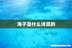 海子是什么诗派的