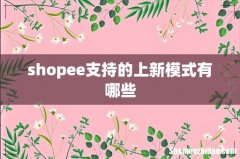 shopee支持的上新模式有哪些