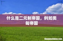 什么是二元制帝国，例如奥匈帝国