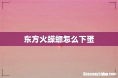 东方火蝾螈怎么下蛋