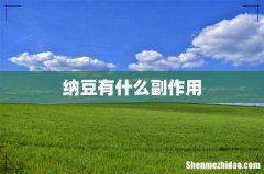 纳豆有什么副作用