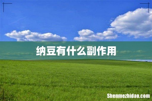 纳豆有什么副作用