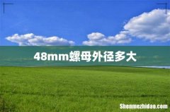 48mm螺母外径多大