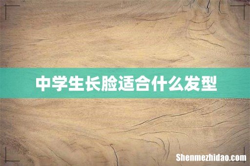 中学生长脸适合什么发型
