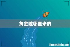 黄金瞳哪里来的