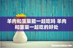 羊肉和菠菜能一起吃吗 羊肉和菠菜一起吃的好处