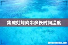 集成灶烤肉串多长时间温度