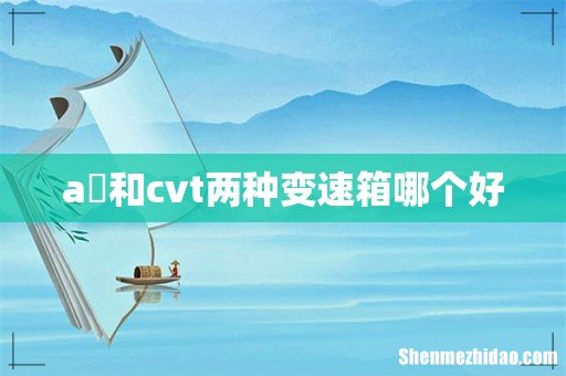 a丅和cvt两种变速箱哪个好