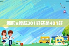 哪吒v续航301好还是401好